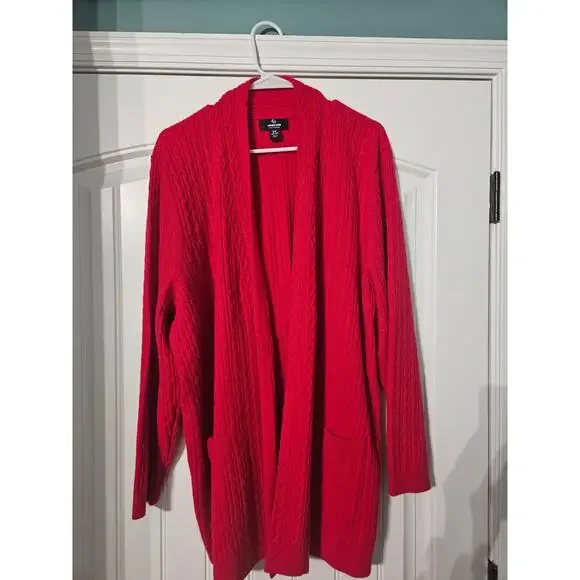 Lands End Cashmere Cable Cardigan Sweater Size 2XL - Picture 1 of 5